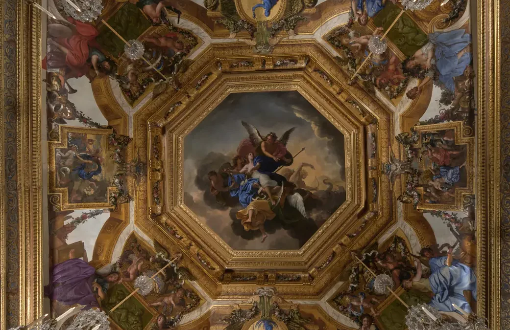 Restauration du plafond du Salon des Muses