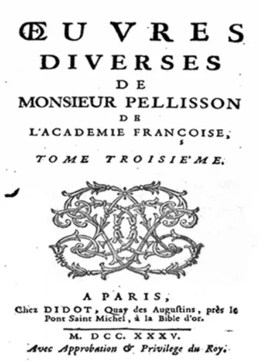 Œuvres diverses de Paul Pellisson