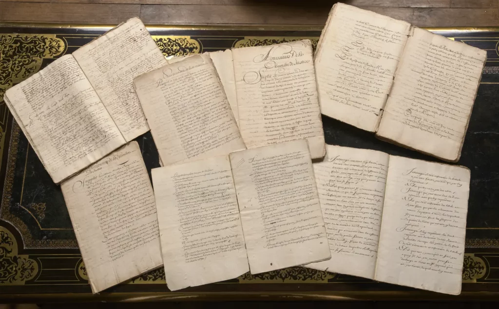 Pièces manuscrites autour du procès Fouquet