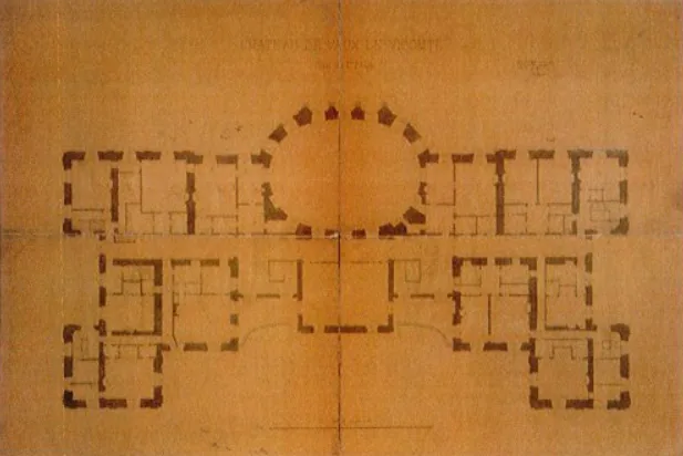 Château de Vaux-le-Vicomte, plan du premier étage