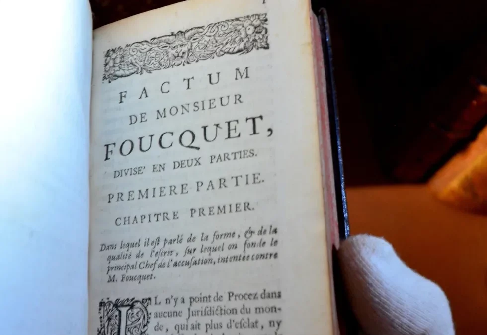 Manuscrits du procès de Nicolas Fouquet